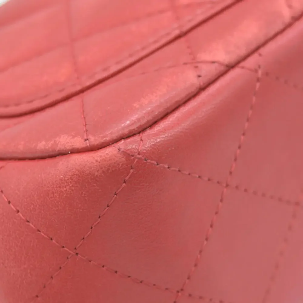 $5200 Chanel Classic Mini Square Flap Bag Red